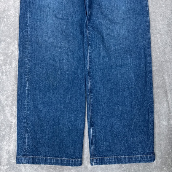 Madewell Jeans Women 25 Denim The Perfect Vintage Wide Leg Patch Pockets Trouser - Picture 3 of 14